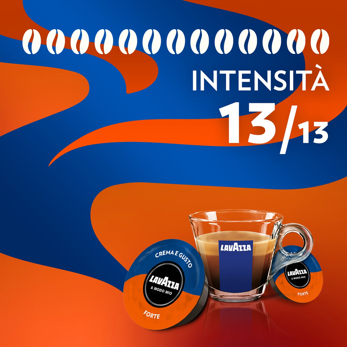 Capsule caffè Lavazza crema e gusto forte comp A MODO MIO