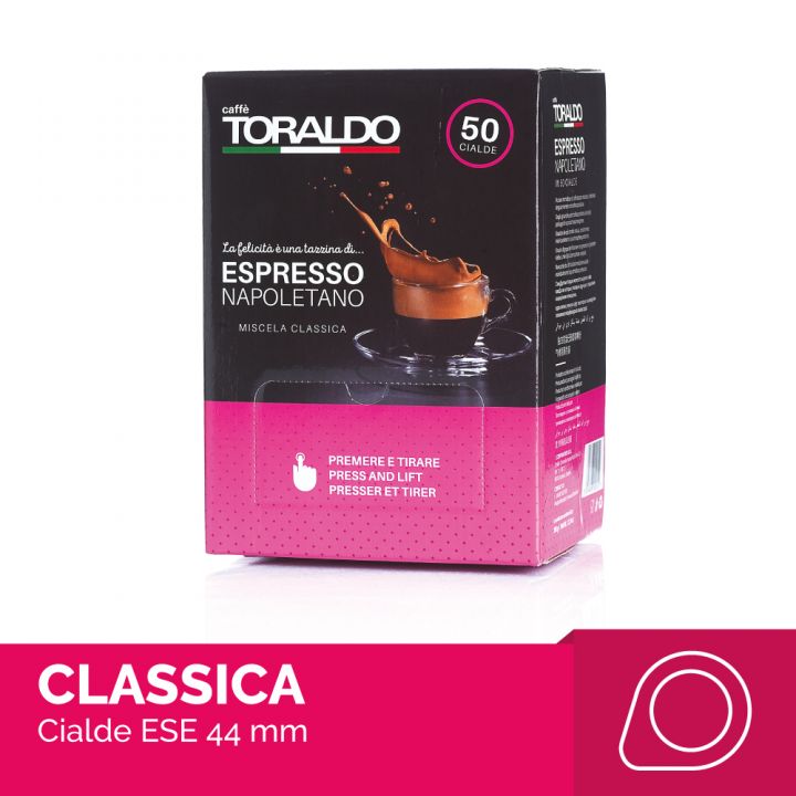 Cialde caffè 44 mm Toraldo Napoletano Miscela Classica