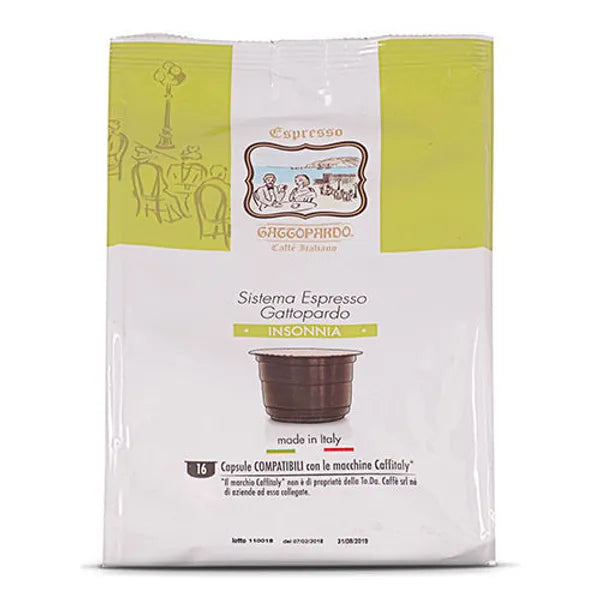 Capsule caffè Gattopardo miscela Insonnia compatibili Caffitaly