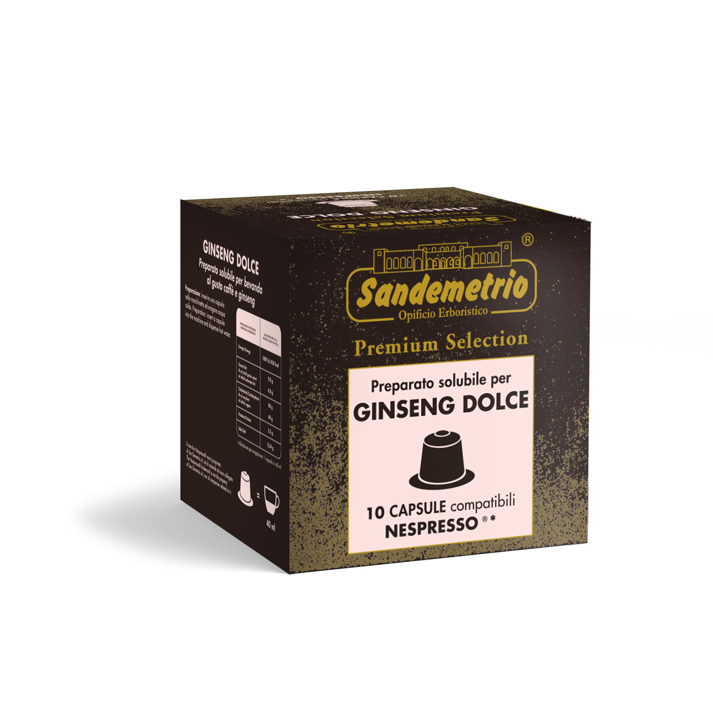 Capsule Sandemetrio Ginseng Dolce comp. Nespresso