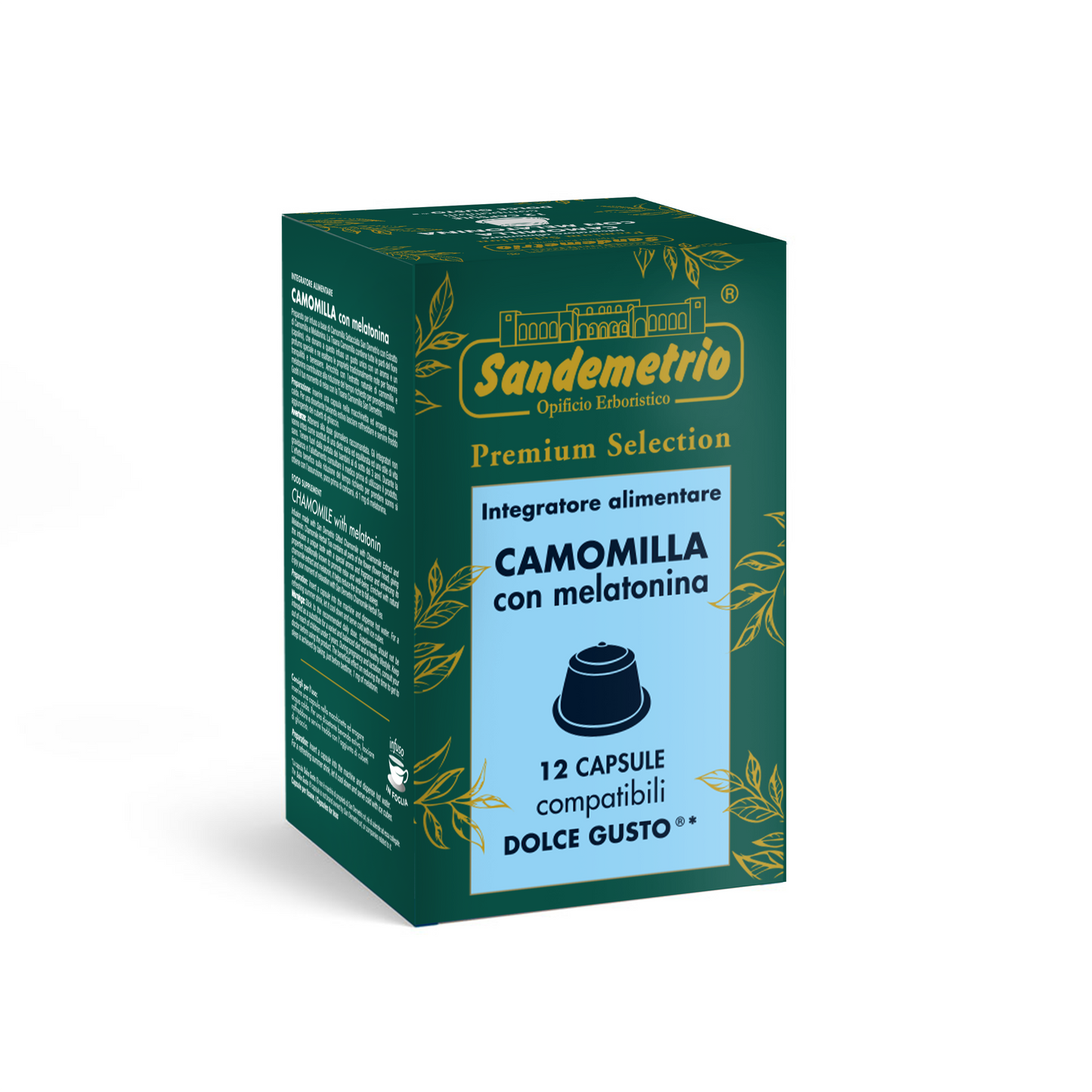 Capsule Sandemetrio Camomilla con Melatonina Comp. Dolce Gusto