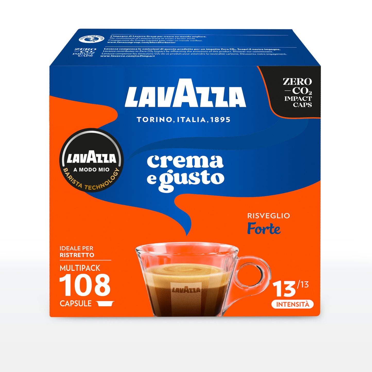 Capsule caffè Lavazza crema e gusto forte comp A MODO MIO