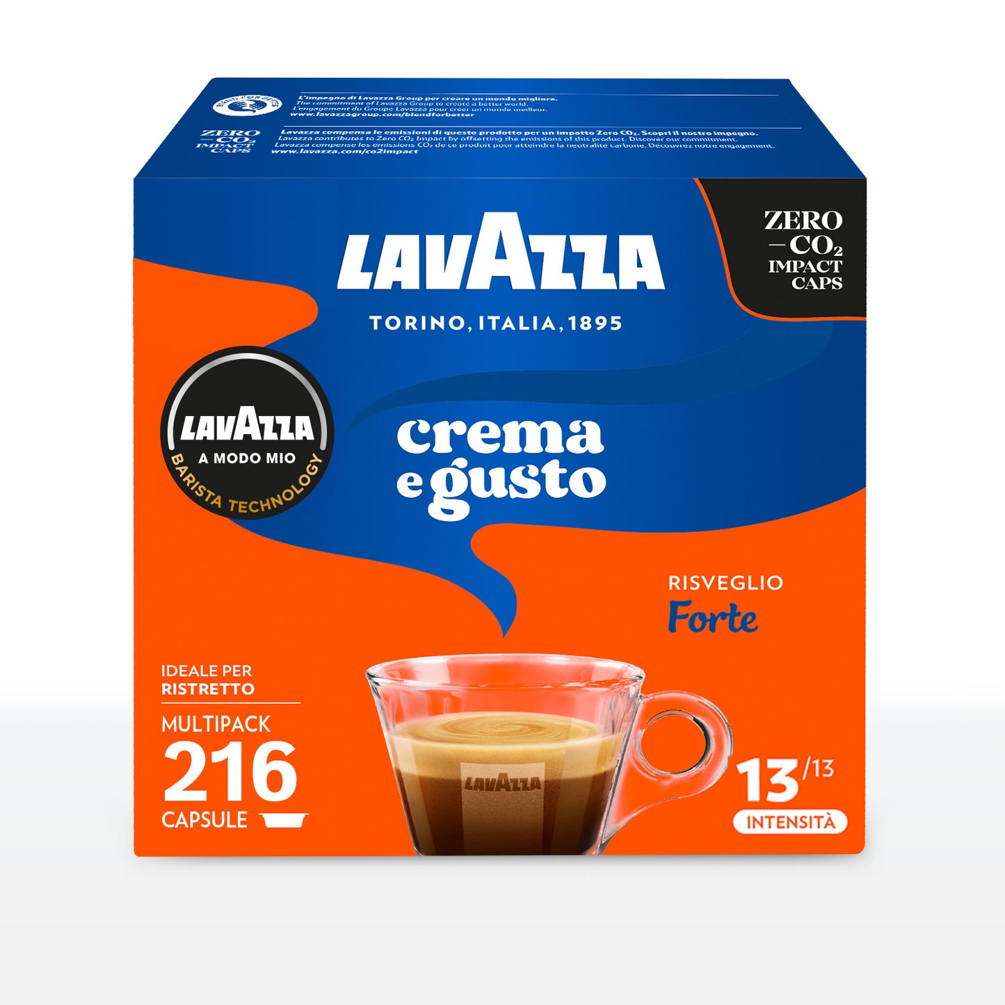 Capsule caffè Lavazza crema e gusto forte comp A MODO MIO