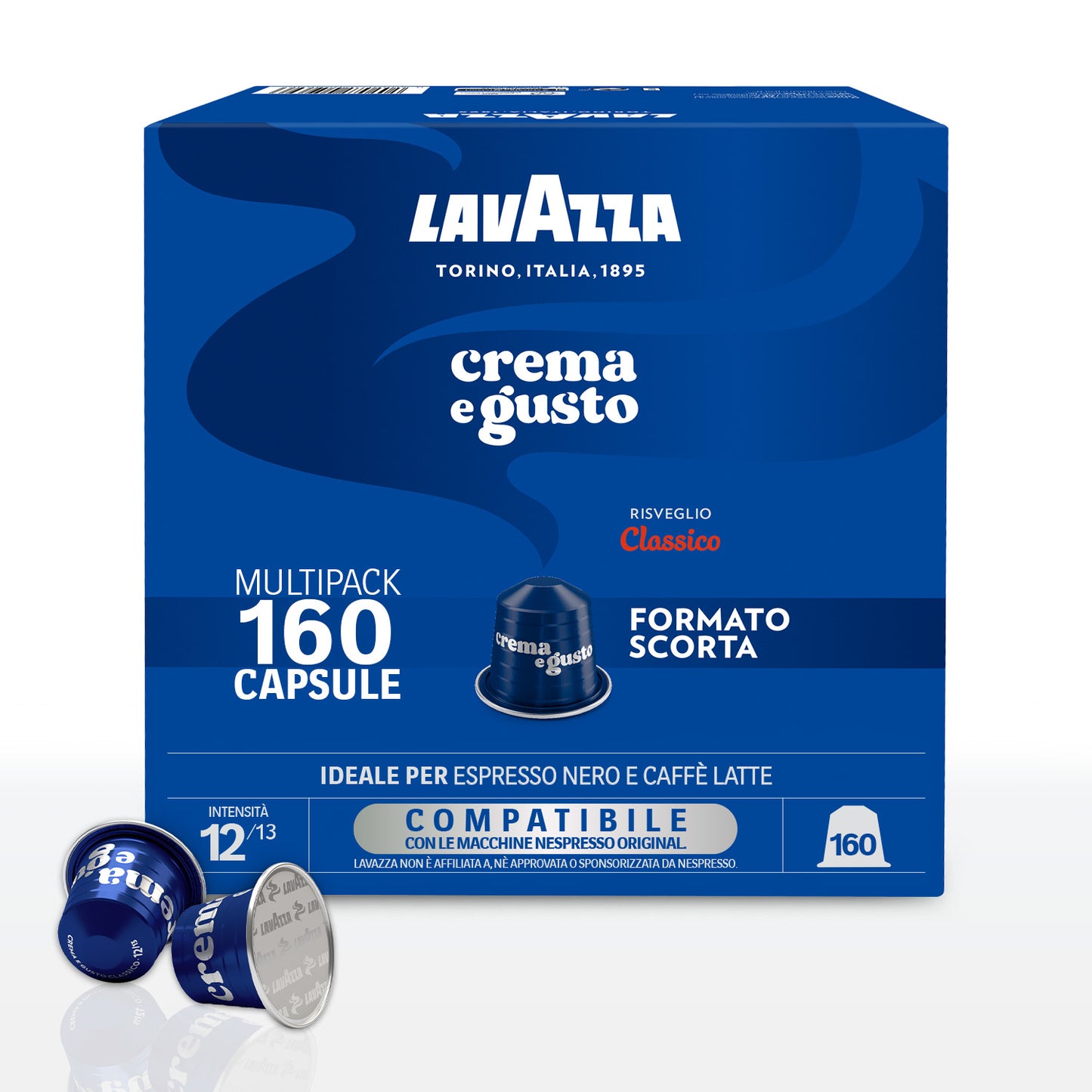 Capsule Alluminio Lavazza Crema e Gusto Classico comp. Nespresso