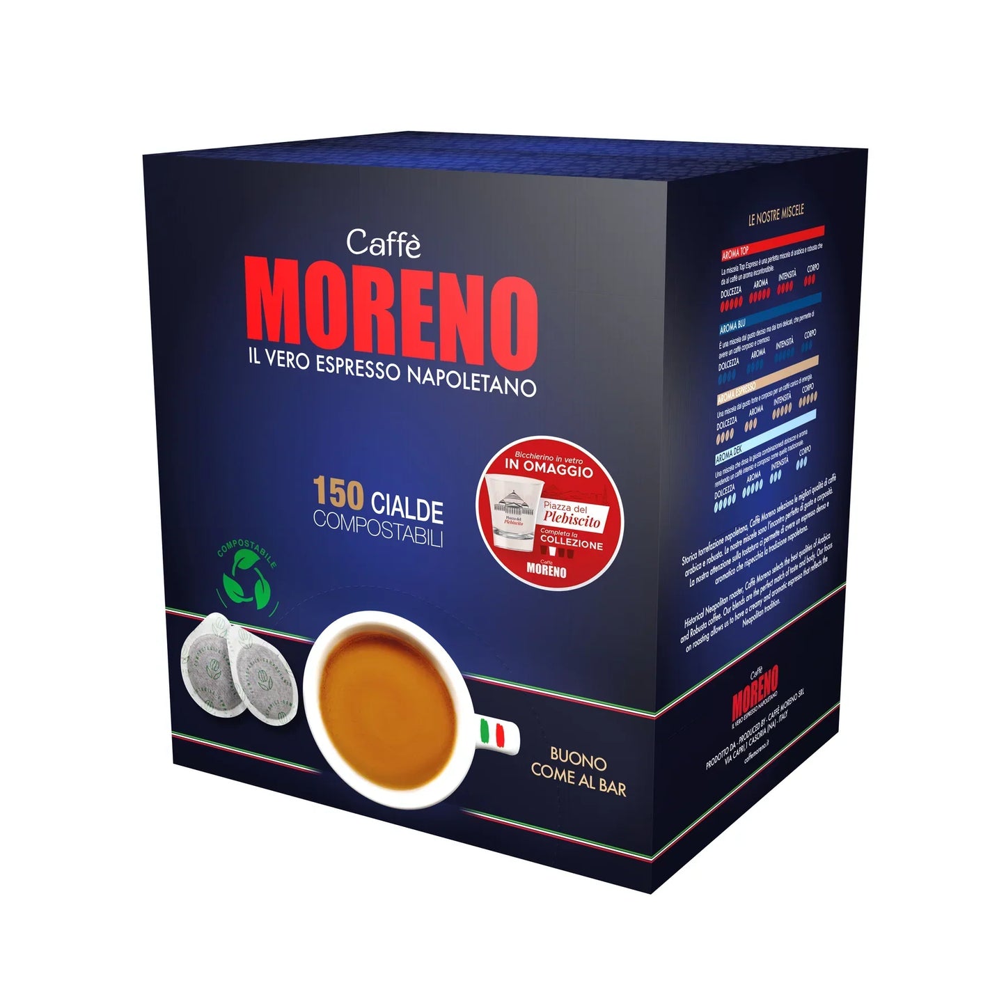 Cialde caffè 44 mm Moreno Miscela Espresso