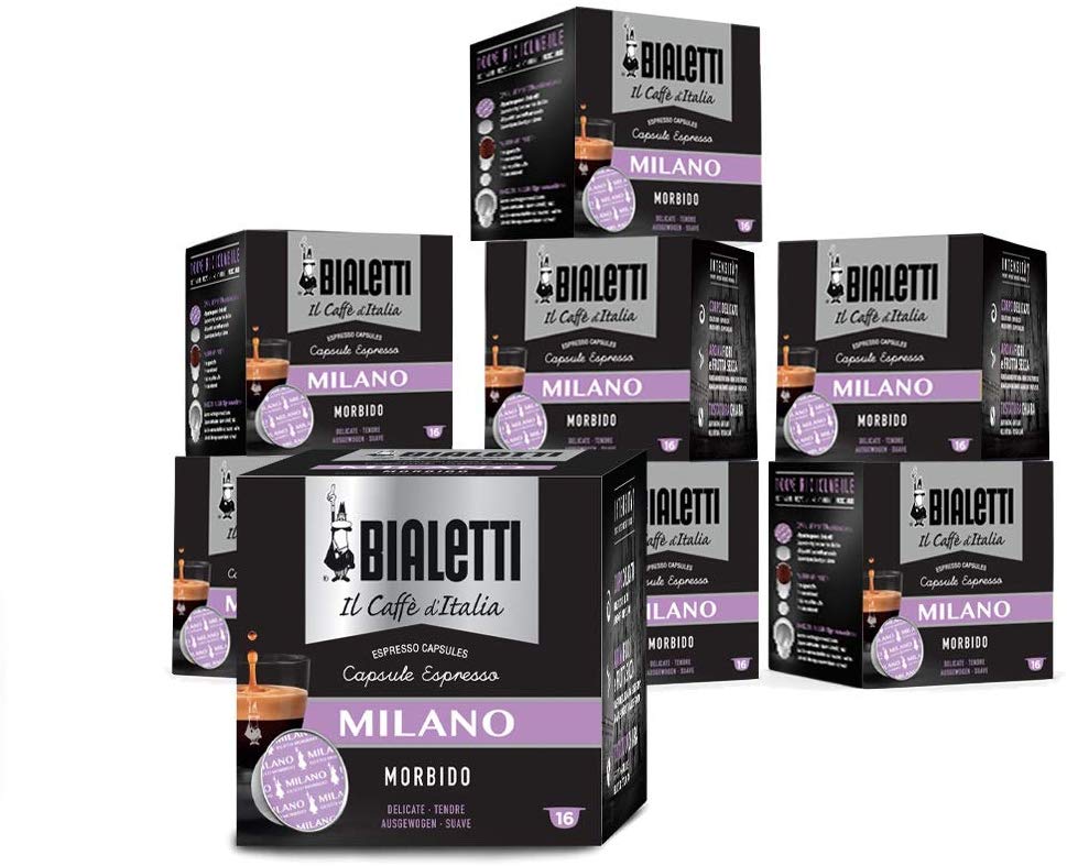 Capsule Bialetti caffè d'Italia Milano (Gusto Morbido)