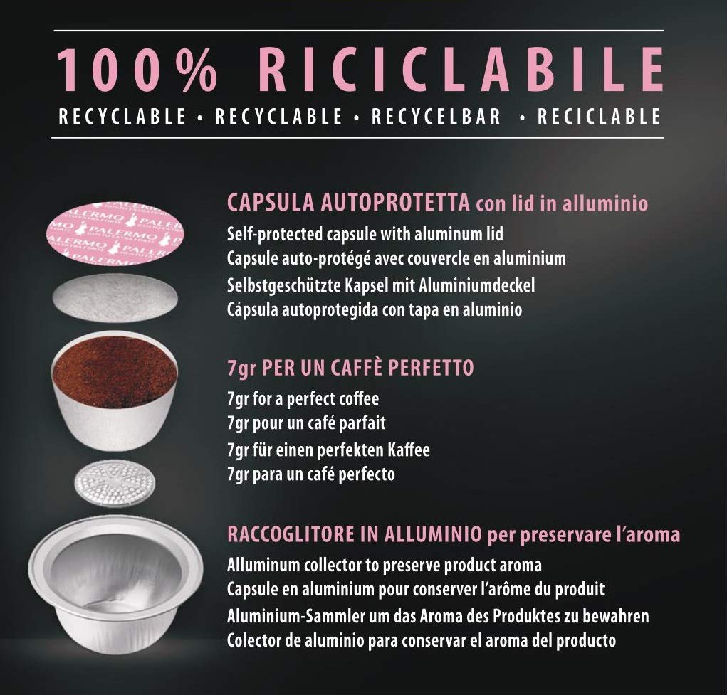 Capsule Bialetti caffè d'Italia Palermo (Gusto Extra)