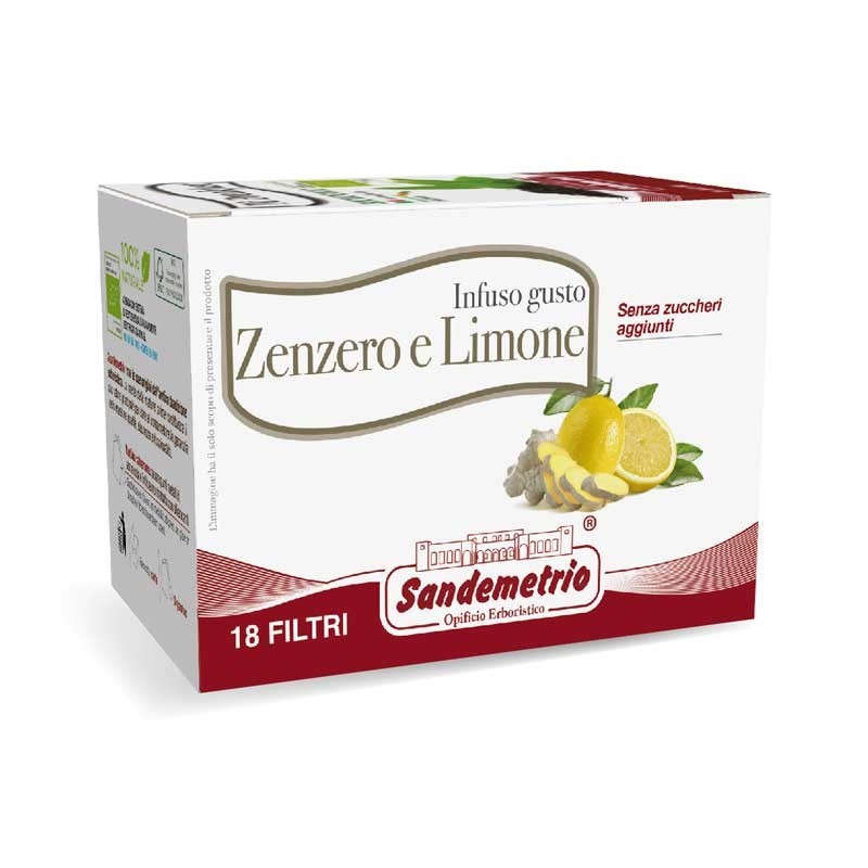 Filtri Sandemetrio Infuso Gusto Zenzero e Limone