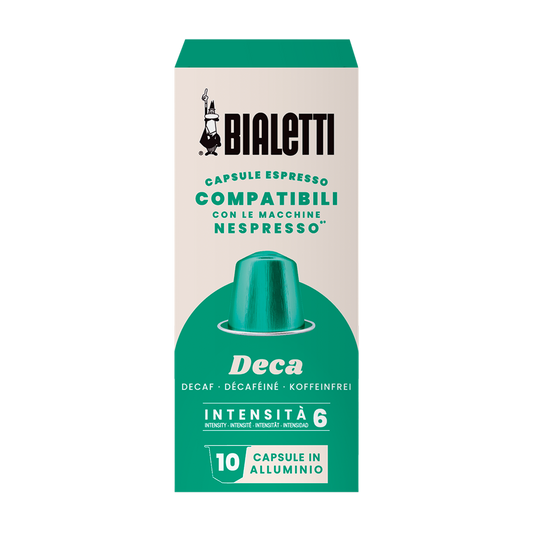Capsule Bialetti Deca in alluminio compatibili Nespresso
