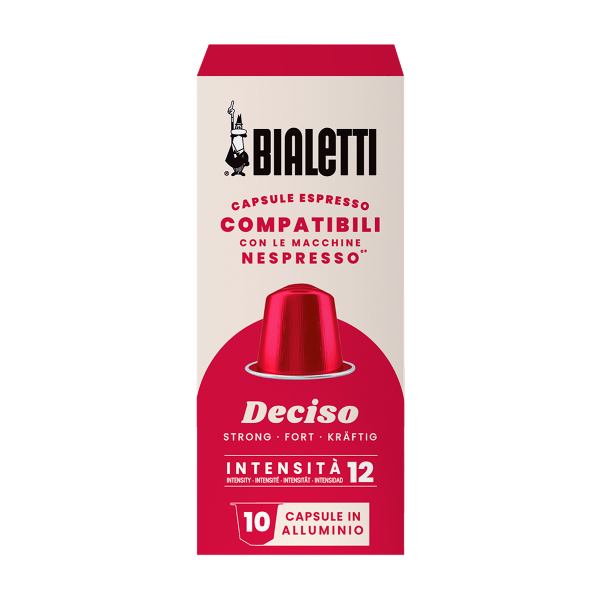 Capsule Bialetti Deciso in alluminio compatibili Nespresso