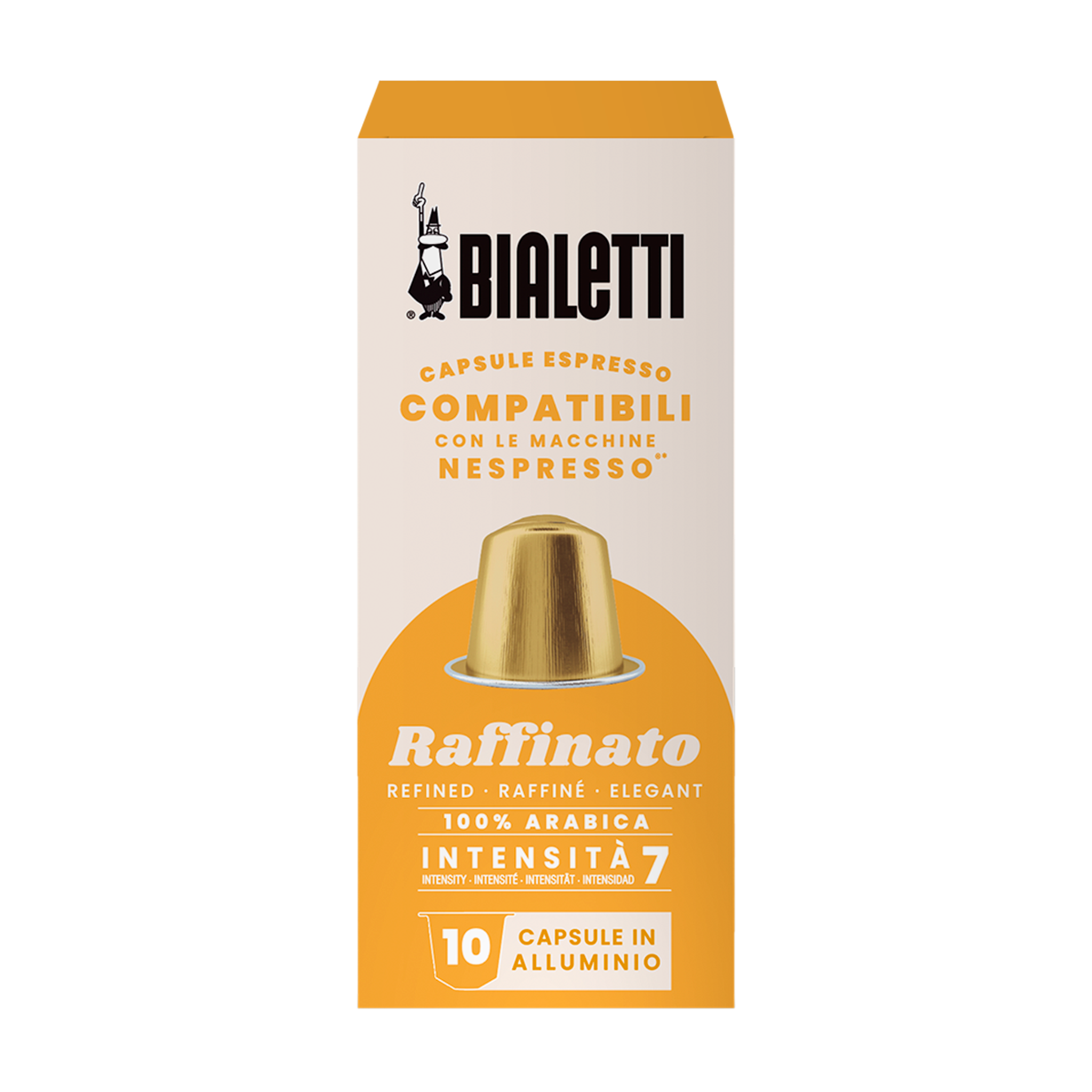 Capsule Bialetti Raffinato in alluminio compatibili Nespresso