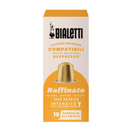 Capsule Bialetti Raffinato in alluminio compatibili Nespresso
