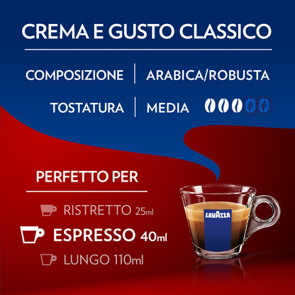Capsule caffè Lavazza crema e gusto compatibili A MODO MIO
