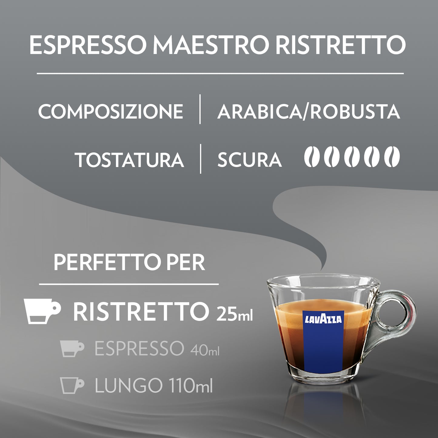 Capsule Alluminio Lavazza Maestro Ristretto comp. Nespresso