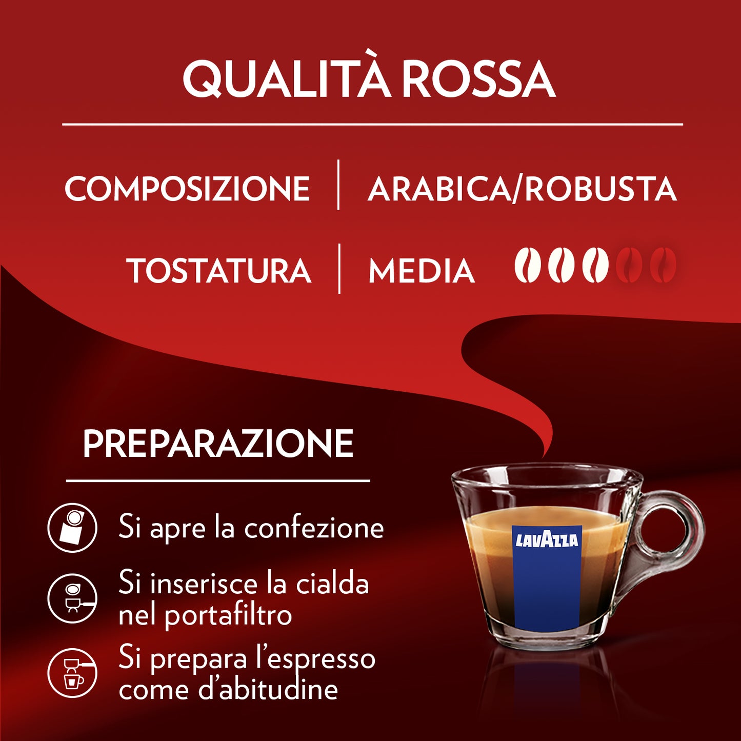 Cialde Carta Lavazza Qualità Rossa