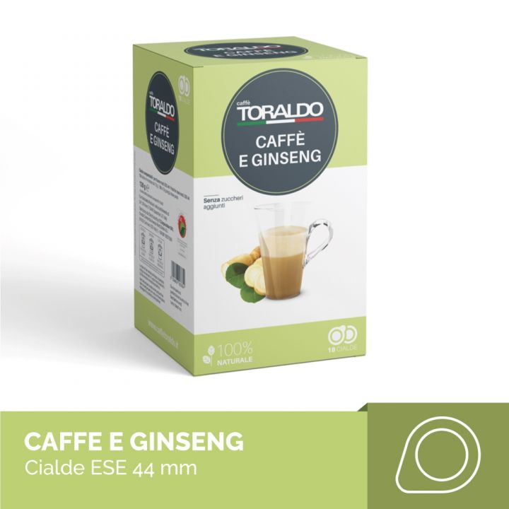 Cialde caffè e Ginseng 44 mm Toraldo