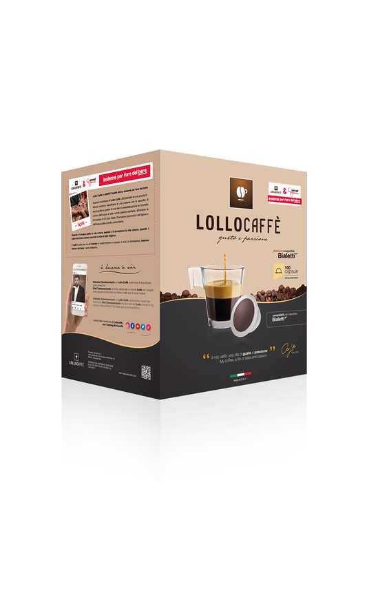 Capsule Lollo Miscela Dek compatibili Bialetti