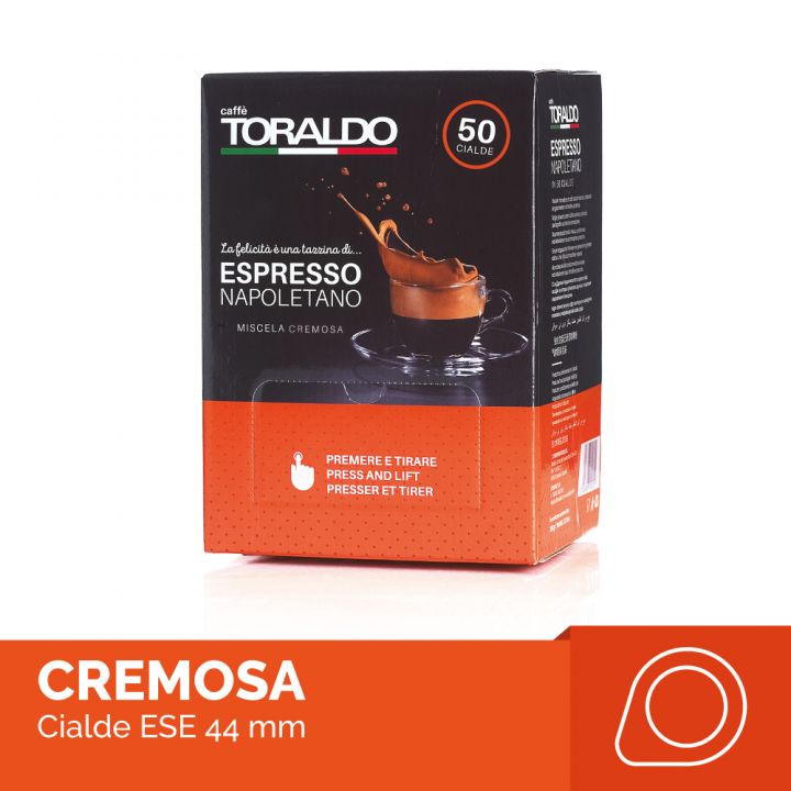 Cialde caffè 44 mm Toraldo Miscela CREMOSA