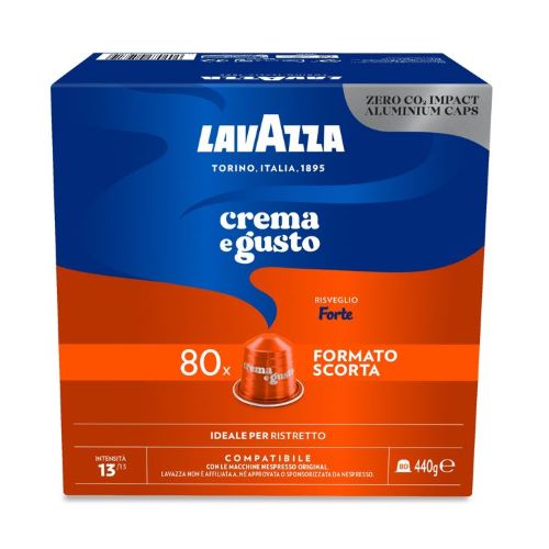 Capsule Alluminio Lavazza Crema e Gusto Forte comp. Nespresso