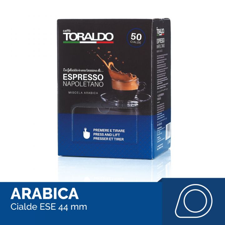 Cialde caffè 44 mm Toraldo Miscela ARABICA