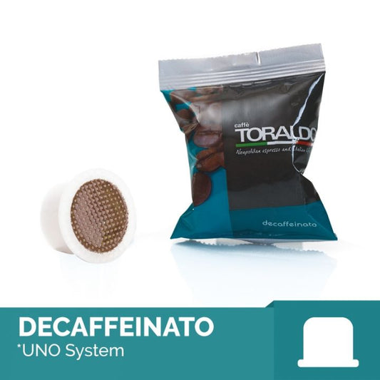 Capsule caffè Toraldo Decaffeinato compatibili Uno System