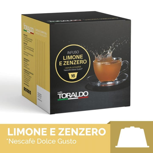 Capsule Toraldo Infuso Limone e Zenzero compatibili Dolce Gusto