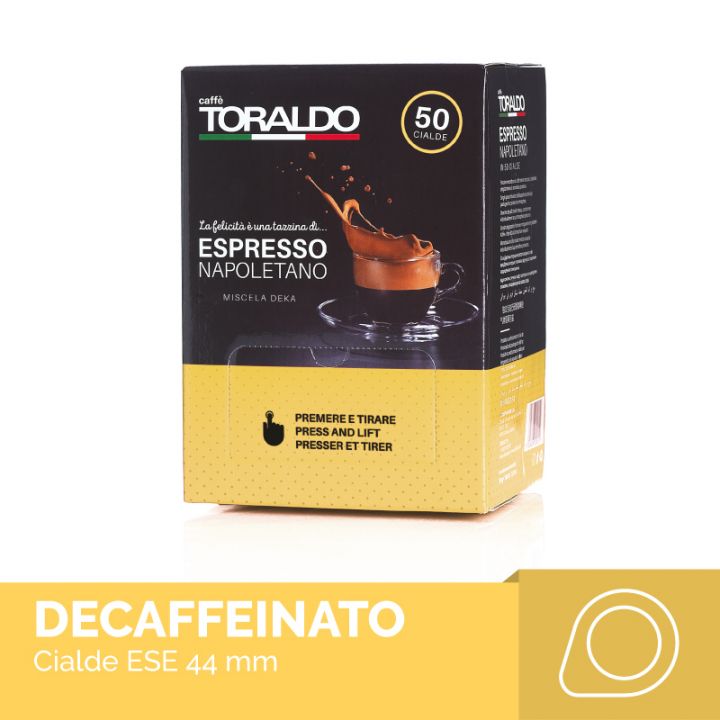 Cialde caffè 44 mm Toraldo Miscela Decaffeinato