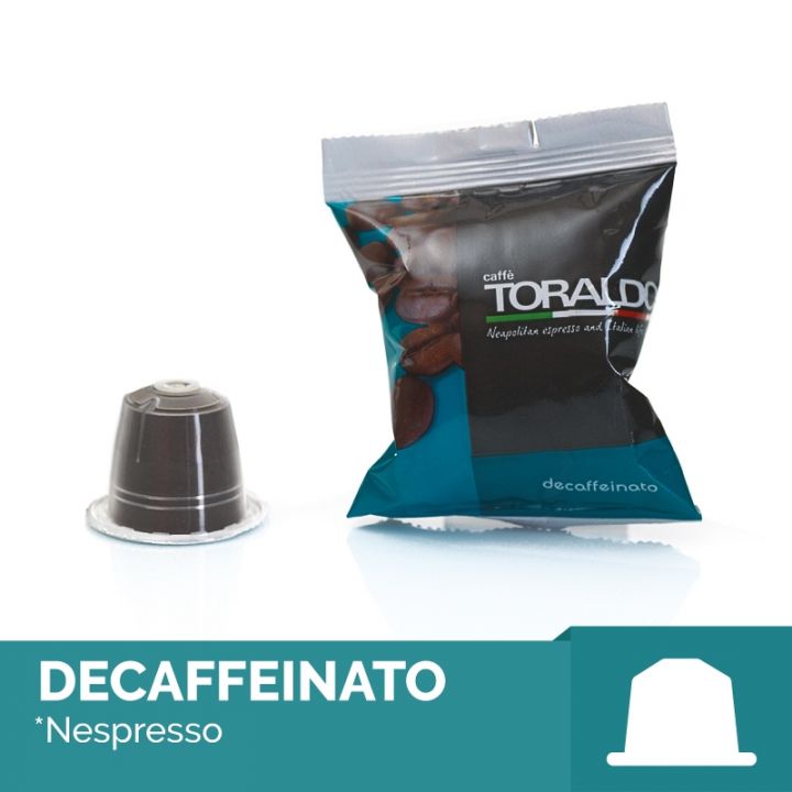 Capsule caffè Toraldo Decaffeinato compatibili Nespresso