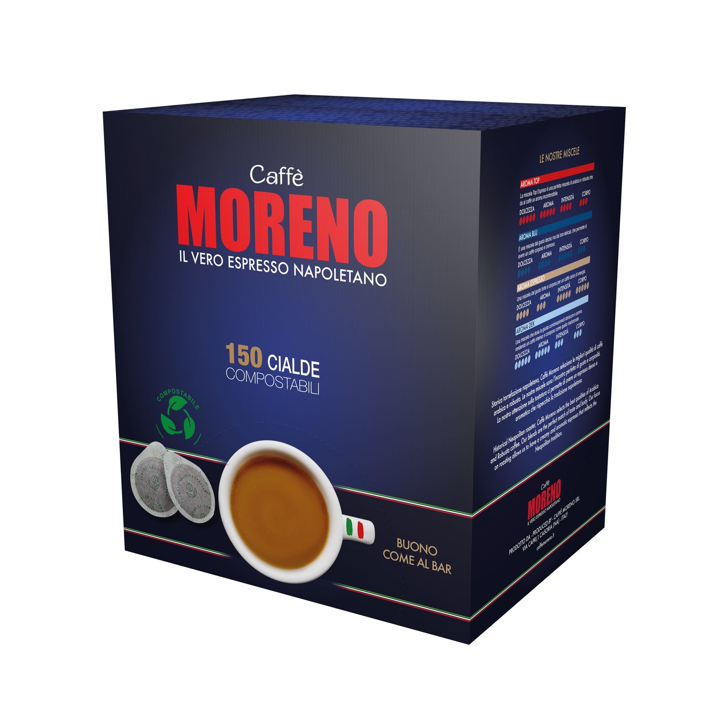 Cialde caffè 44 mm Moreno Miscela Espresso