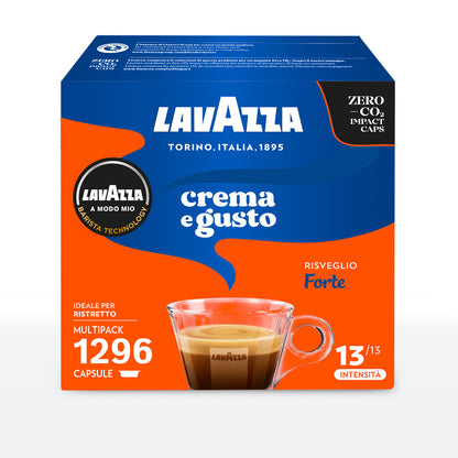 Capsule caffè Lavazza crema e gusto forte comp A MODO MIO