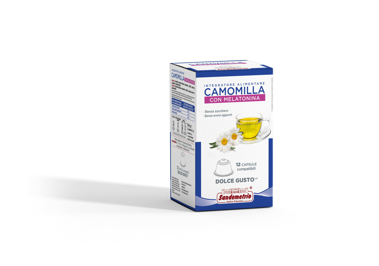 Capsule Sandemetrio Camomilla con Melatonina Comp. Dolce Gusto