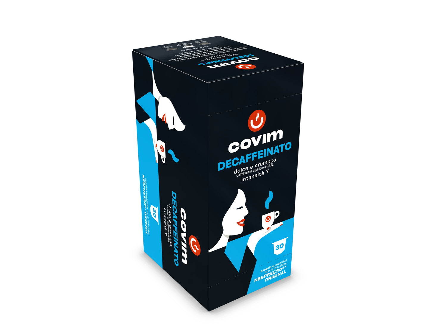 Capsule caffè Covim miscela Decaffeinato (Suave) compatibili Nespresso