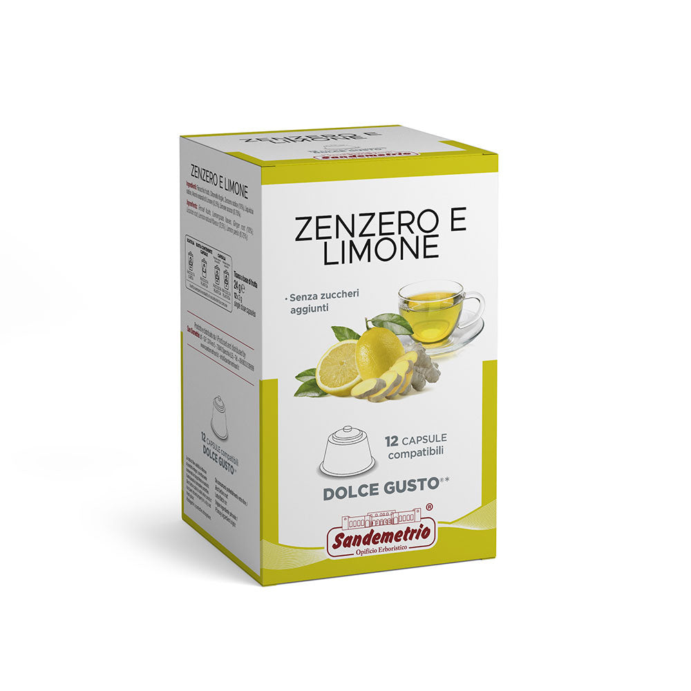 Capsule Sandemetrio Infuso Zenzero e Limone Comp. Dolce Gusto