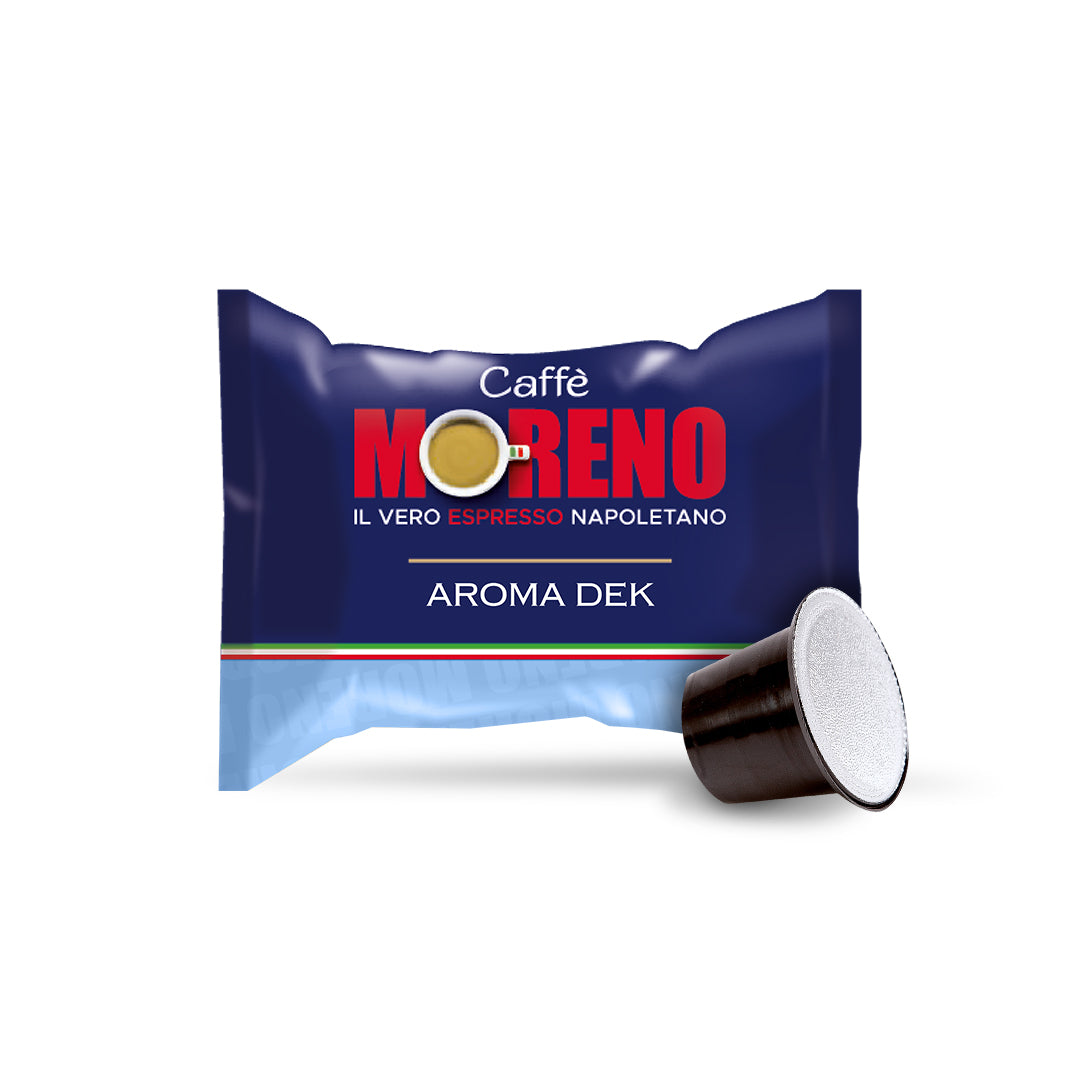 Capsule caffè Moreno miscela Dek compatibili Nespresso