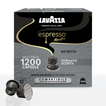 Capsule Alluminio Lavazza Maestro Ristretto comp. Nespresso