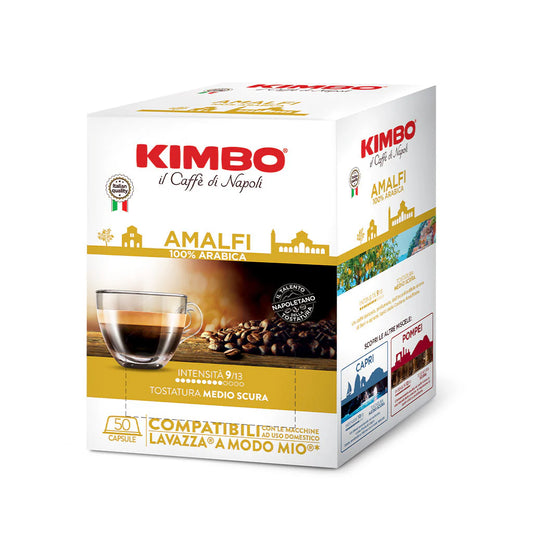 Capsule caffè Kimbo Miscela Amalfi compatibili A Modo Mio