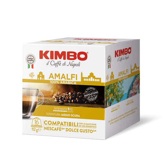 Capsule caffè Kimbo miscela Amalfi compatibili Dolce Gusto