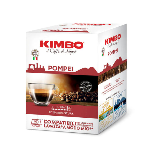 Capsule caffè Kimbo Miscela Pompei compatibili A Modo Mio