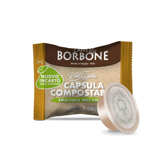 Capsule Compostabili Caffè Borbone Don Carlo Miscela Oro comp. con A Modo Mio