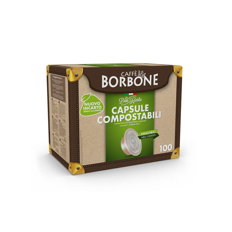 Capsule Compostabili Caffè Borbone Don Carlo Miscela Oro comp. con A Modo Mio