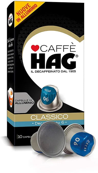 Capsule caffè HAG decaffeinato compatibili Nespresso