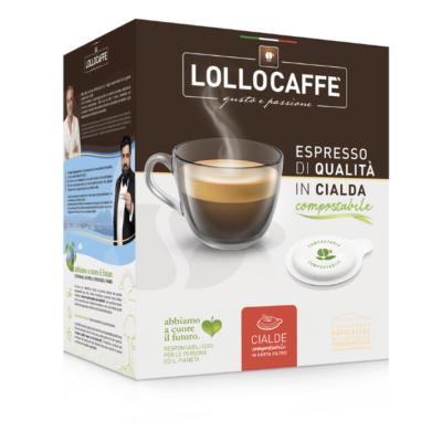 Cialde Ese 44mm Lollo miscela decaffeinato (Box da 100 Pezzi)