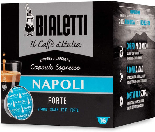 Capsule Bialetti caffè d'Italia Napoli (Gusto Forte) compatibili Bialetti
