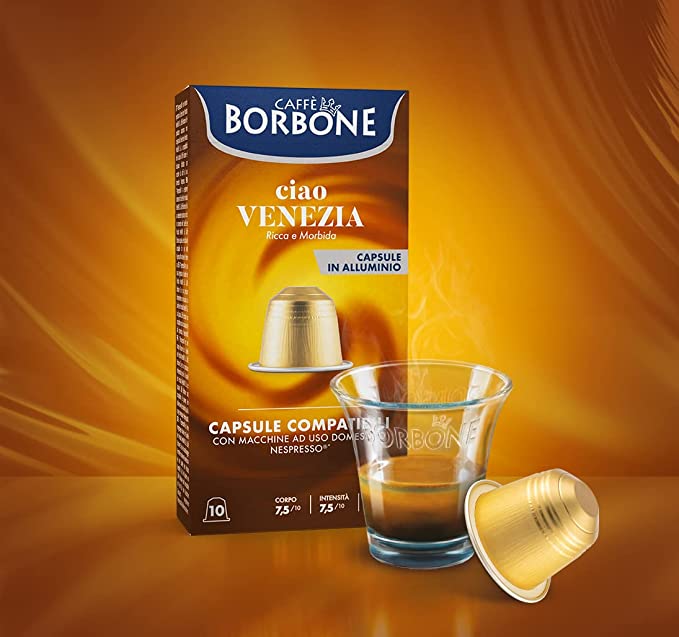 Capsule caffè Borbone miscela ciao Venezia compatibili Nespresso