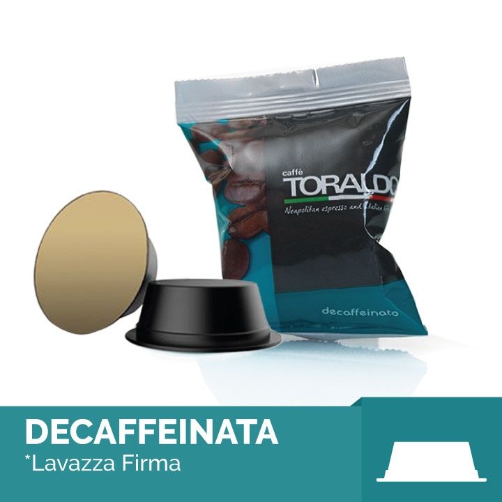 Capsule caffè Toraldo decaffeinato compatibili Lavazza Firma