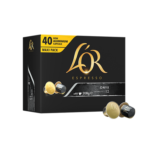 Capsule caffè allumino L'OR ONIX compatibili NESPRESSO