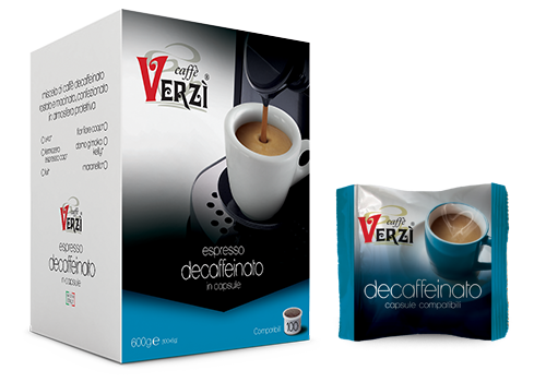 Caffè Verzì capsule DECAFFEINATO compatibili UNO SYSTEM