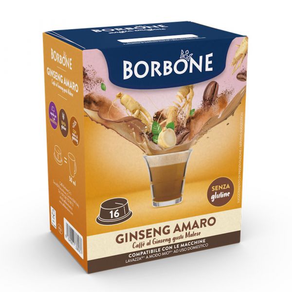 Capsule Borbone Solubile GINSENG AMARO x a modo mio