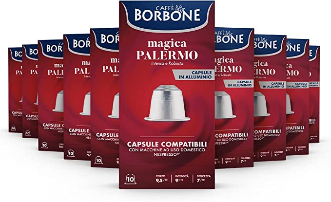 Capsule caffè Borbone magica Palermo compatibili Nespresso
