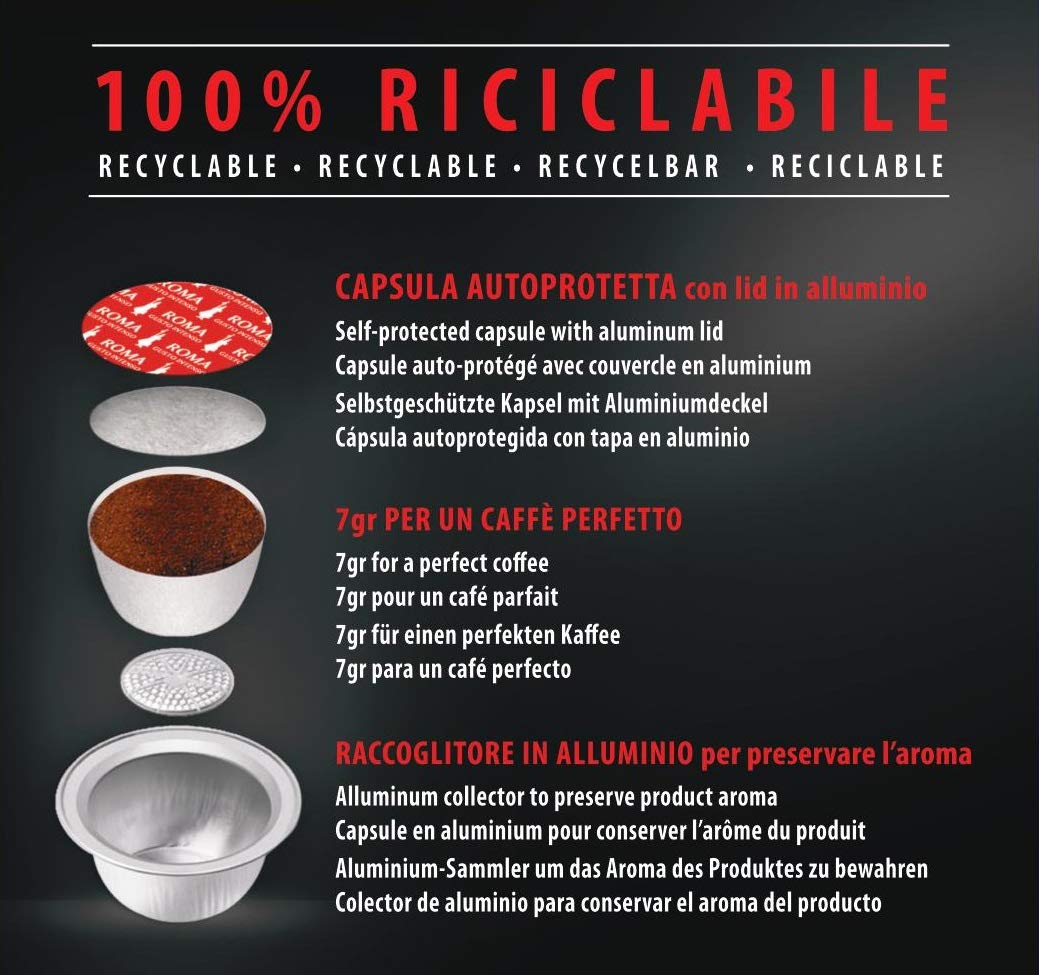 Capsule Bialetti caffè d'Italia Napoli (Gusto Forte) compatibili Bialetti